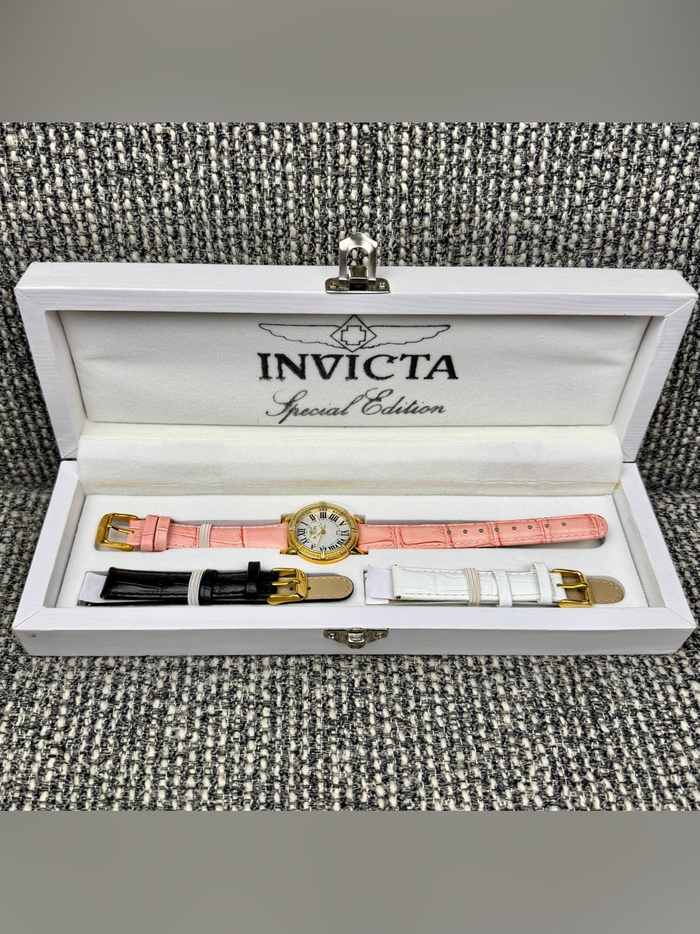 Invicta Wildflower 13968 Women’s Watch 3 Leather Straps Box NEW Untested